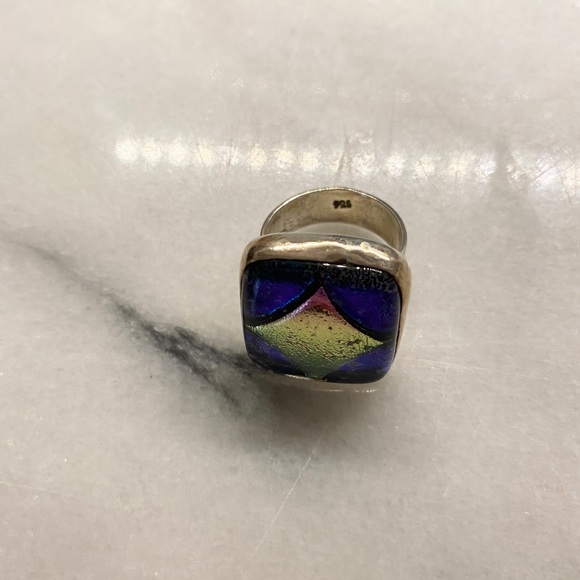 Dichroic Silver Ring - Picture 3 of 14